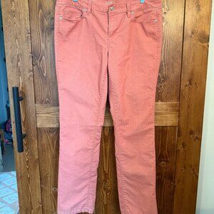 Ann Taylor LOFT Coral Corduroy Pants Size 30/10